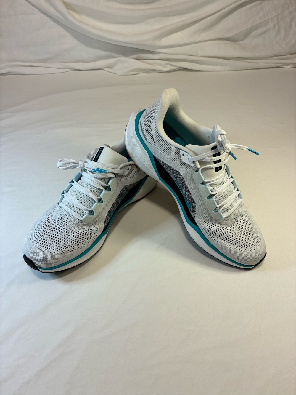 Nike Men’s White & Teal Athletic Running Sneakers